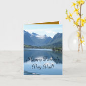 父の日お祝いパーティー I Love You Dad カード (黄色い花)