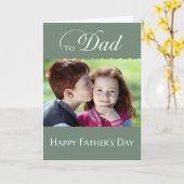 父の日からパパ – 写真シンプルの追加 カード (黄色い花)