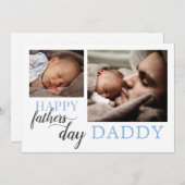 父の日から新生児フォトホリデーカード シーズンカード (正面/裏面)