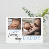 父の日から新生児フォトホリデーカード シーズンカード (スタンド正面)