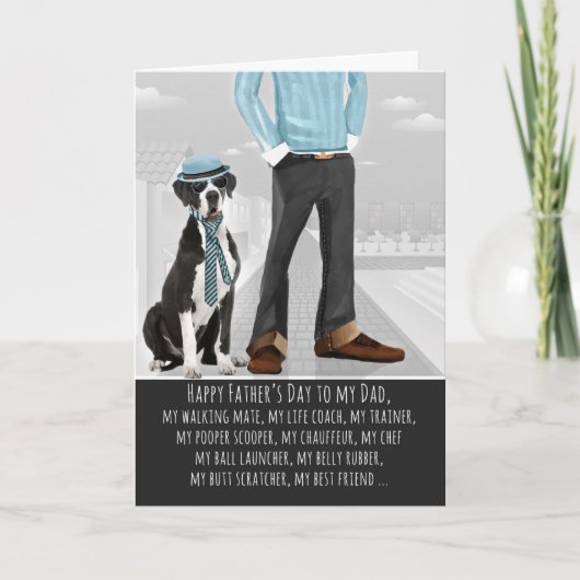 父の日から迎えた大きなダン カード (正面)