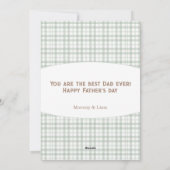 父の日かわいいクマの子 シーズンカード (裏面)