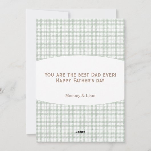 父の日かわいいクマの子 シーズンカード (裏面)