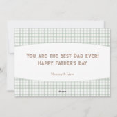 父の日かわいいクマの子 シーズンカード (裏面)