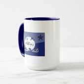 父の日かわいいパパと子供スニーカーMAG マグカップ (正面左)