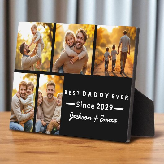 父の日かわいい5フォトコラージュ最高のダディー フォトプラーク