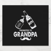 父の日がおじいちゃんに昇る ビールラベル (シングルラベル)