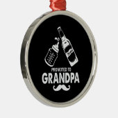 父の日がおじいちゃんに昇る メタルオーナメント (右)