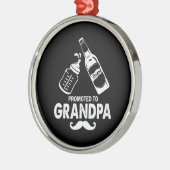 父の日がおじいちゃんに昇る メタルオーナメント (左)