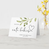 父の日が初めての新しい父への贈り物 カード (黄色い花)