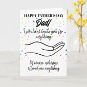 父の日が幸せなら私は君を雇わない カード (黄色い花)