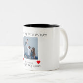 父の日が幸せ – 母とベビー | ツートーンマグカップ (正面右)