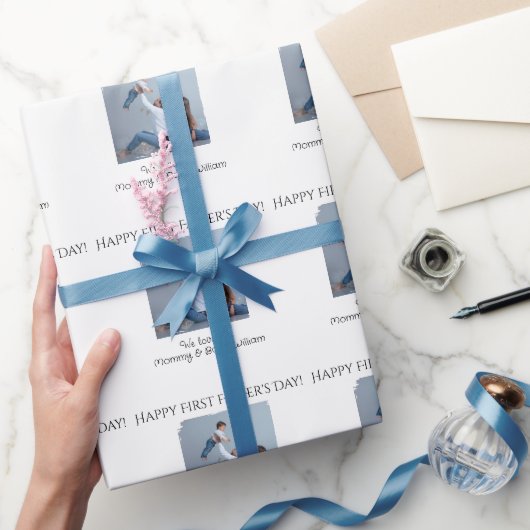 父の日が幸せ – 母とベビー | ラッピングペーパー (ギフト)