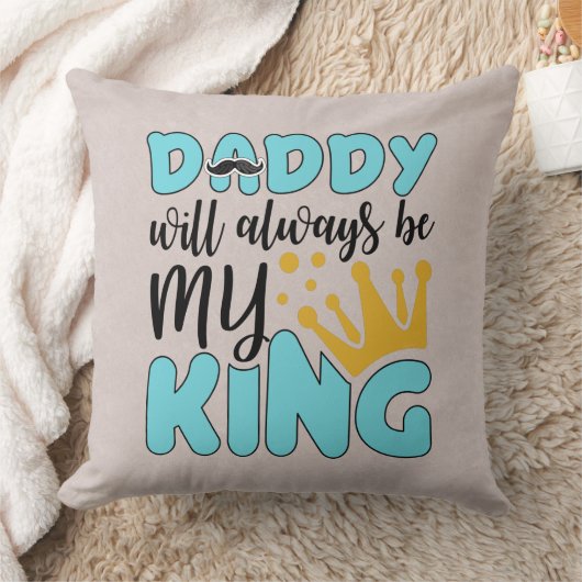 父の日が私の王を枕 クッション (ブランケット)