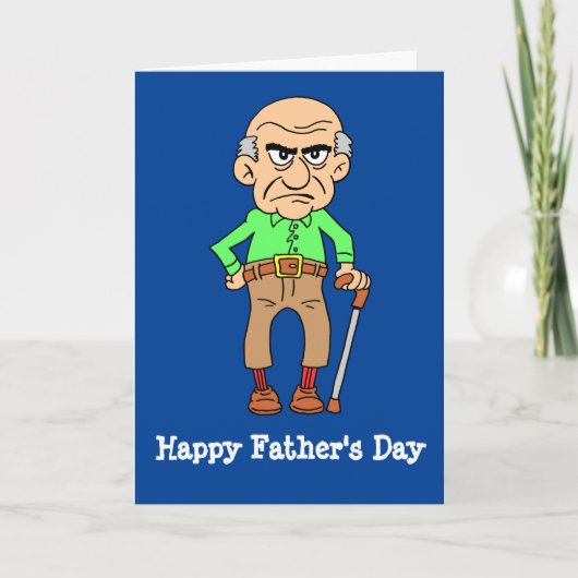 . .父の日ぐんぐん言うオールド・ファルト カード (正面)