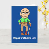 . .父の日ぐんぐん言うオールド・ファルト カード (黄色い花)