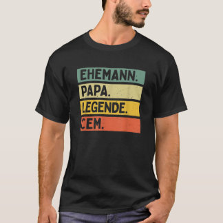 父の日ことわざ夫パパレジェンドセムファースト Tシャツ