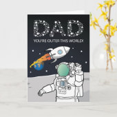 父の日この世 カード (黄色い花)