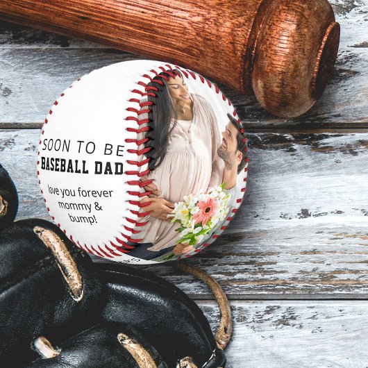 父の日すぐにパパ2の写真パーソナライズされた 野球ボール