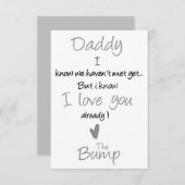 父の日すぐにパパ、ベビーバンプ サンキューカード (正面/裏面)