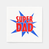 父の日すごいパパ スタンダードカクテルナプキン (正面)