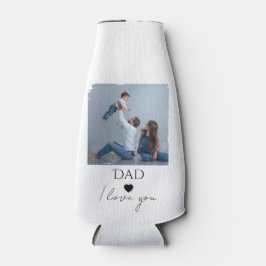 父の日と写真とパパ、私はあなたを愛している ボトルクーラー
