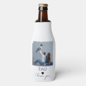 父の日と写真とパパ、私はあなたを愛している ボトルクーラー (ボトル正面)