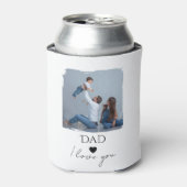 父の日と写真とパパ、私はあなたを愛している 缶クーラー (缶正面)