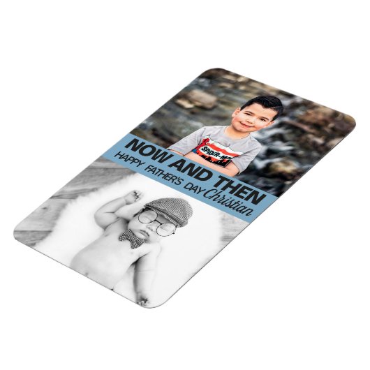 父の日と息子の写真 マグネット (左側)