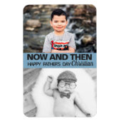 父の日と息子の写真 マグネット (縦)