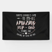 『父の日と私の素晴らしいステップパパ感謝していF』 横断幕 (横)
