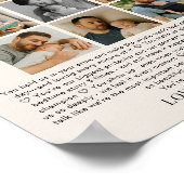 父の日なぜ私たちはあなたを愛するフォトコラージュ ポスター (角)