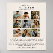 父の日なぜ私たちはあなたを愛するフォトコラージュ ポスター (正面)