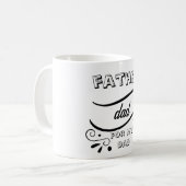 父の日にお名前ロゴを追加 コーヒーマグカップ (正面左)