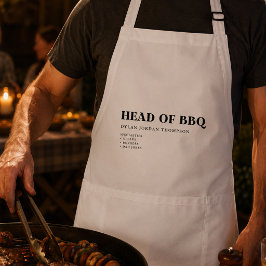 父の日にお父さんへ楽しいBBQギフト スタンダードエプロン