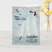 父の日にゴッドファーザーが海の車を航行するために カード (黄色い花)
