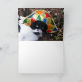 父の日にハレクインを飼っている猫 カード (内部)