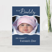 父の日にパパへ – 写真 カード (正面)