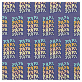 父の日にパパ祖父の波文字 ファブリック