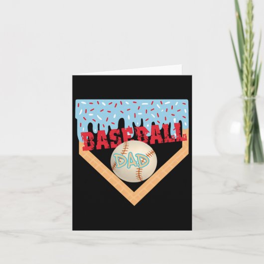 父の日にホームプレートのアイスクリームを売る カード (正面)