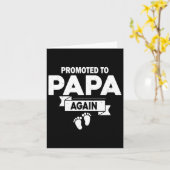 父の日に再び妊娠の発表 カード (黄色い花)