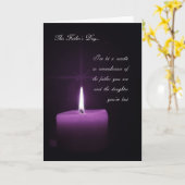 父の日に娘を失ったことを思い出す カード (黄色い花)