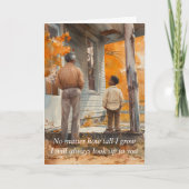 父の日に心から感傷的に カード (正面)