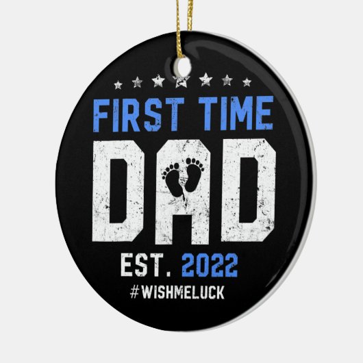 父の日に新しい父を初めて更新 セラミックオーナメント (左)