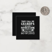 父の日に私をじいちゃんと呼ぶ ノートカード (正面/裏面インサイチュ)