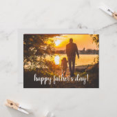 父の日に自分の写真を追加 カード (正面/裏面インサイチュ)