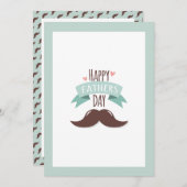 父の日のあいさつカード 招待状 (正面/裏面)