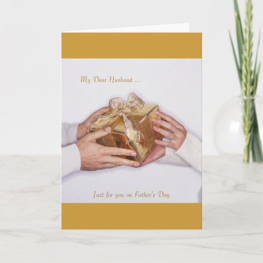 父の日のあなたのための私の親愛なる夫…、ちょうど カード (正面)