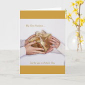 父の日のあなたのための私の親愛なる夫…、ちょうど カード (黄色い花)