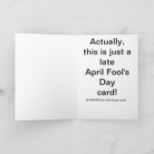 父の日のいたずらカード カード (内部)